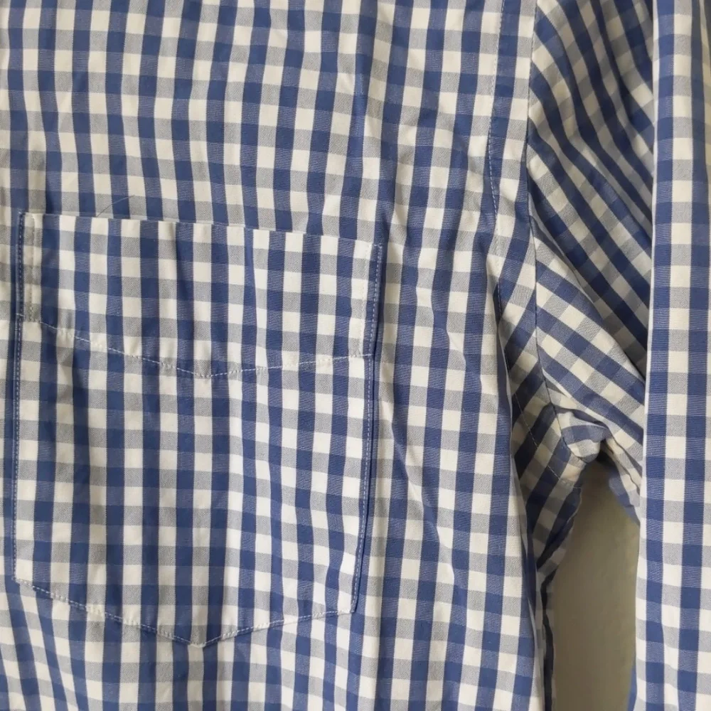J.crew blue gingham haberdashery button down small J.crew